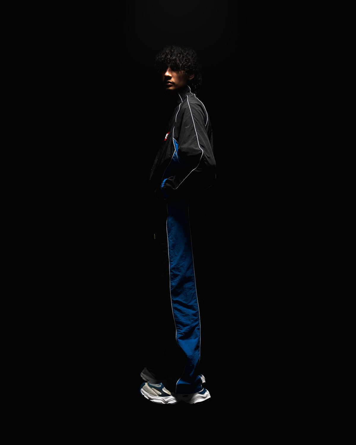 Black Indigo Track Jacket