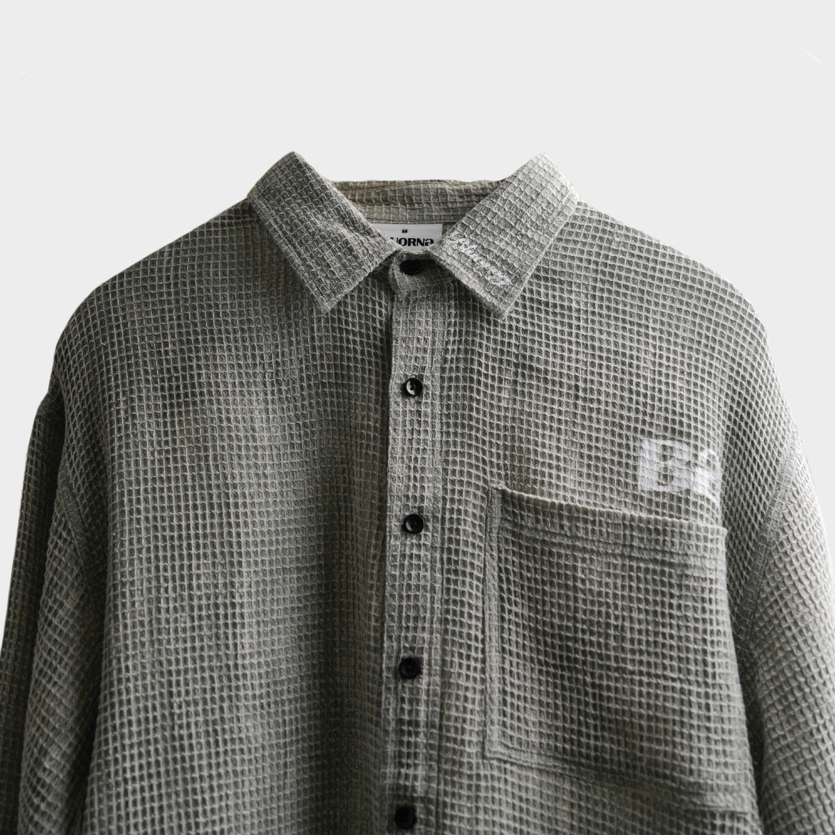 Marble Grey Waffle Shirt