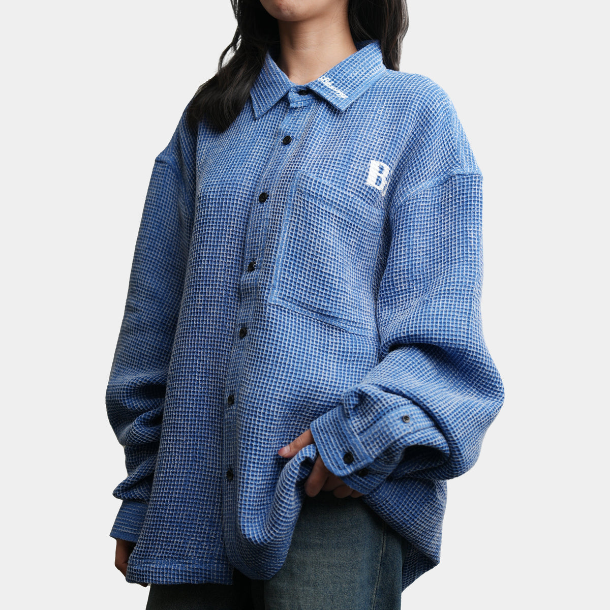 Blu Waffle Shirt